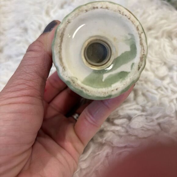 3 Vntg PC FERNANDA Wood 8” Pepper Grinder, Ceramic Asparagus Salt Pepper Shakers - Picture 10 of 10